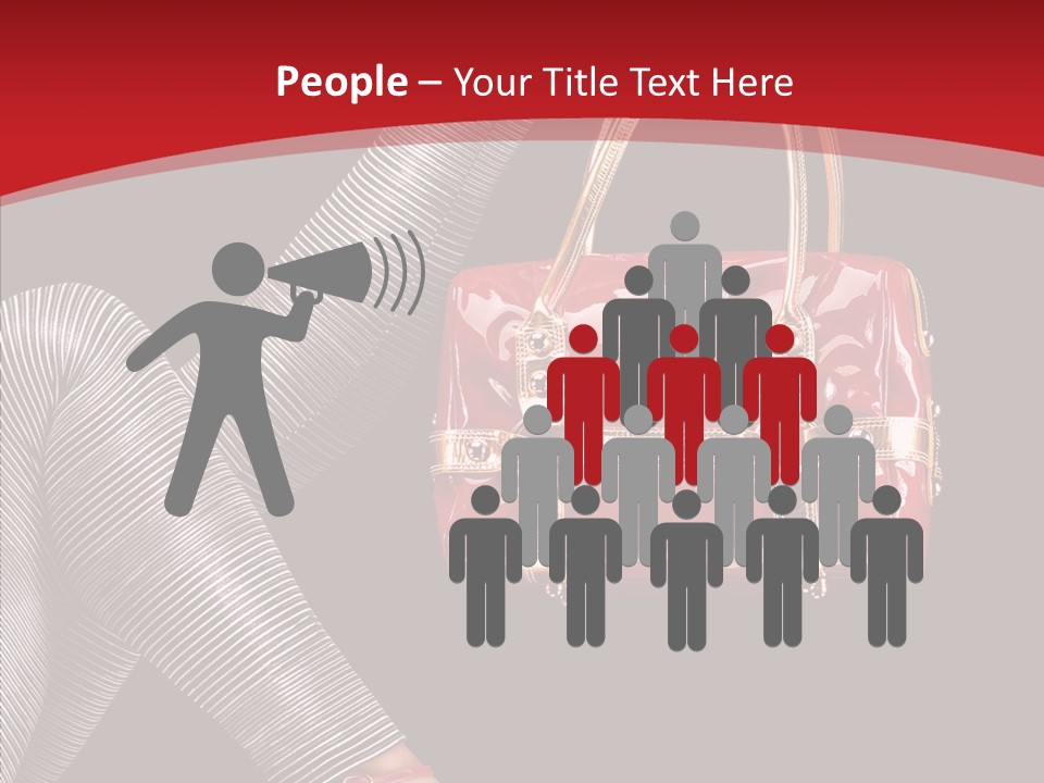 Handbag Charming Bag PowerPoint Template