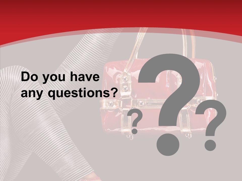 Handbag Charming Bag PowerPoint Template