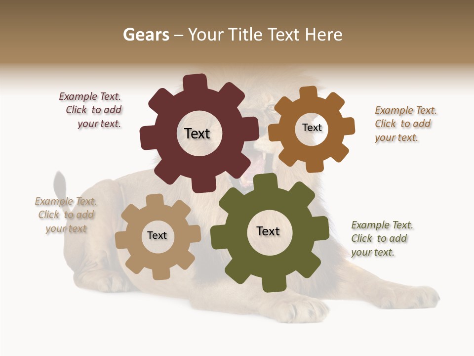 Roaring Yawning Snarling PowerPoint Template