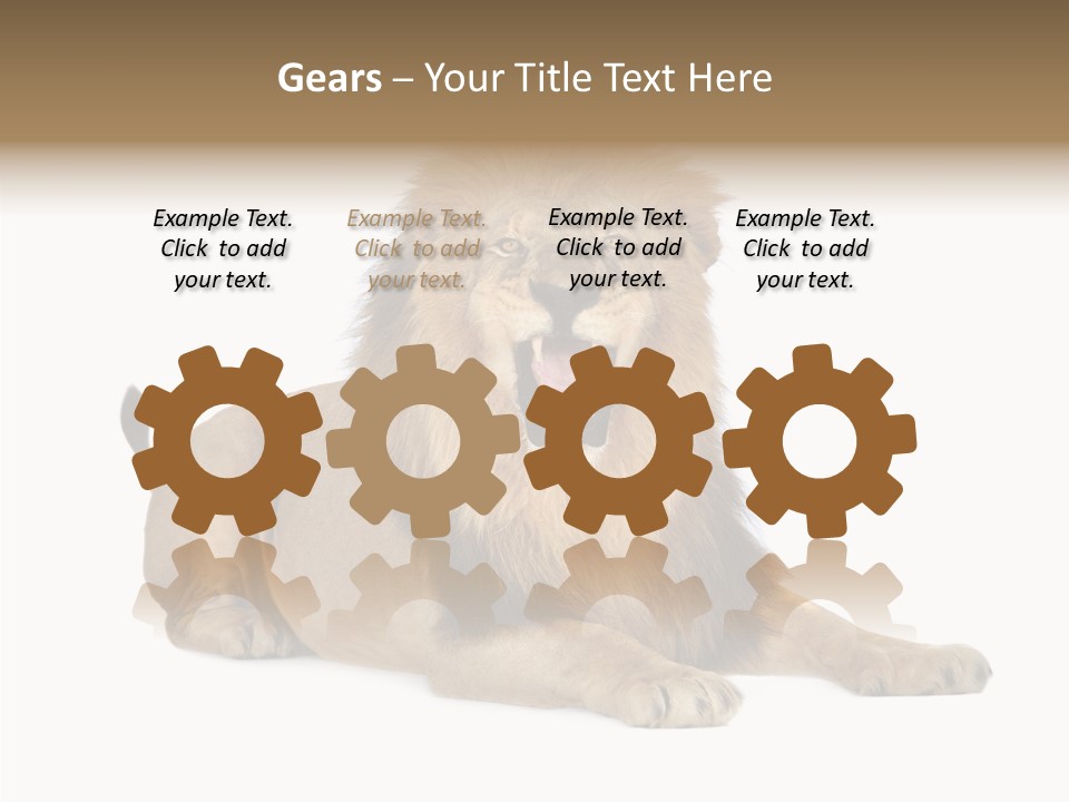 Roaring Yawning Snarling PowerPoint Template