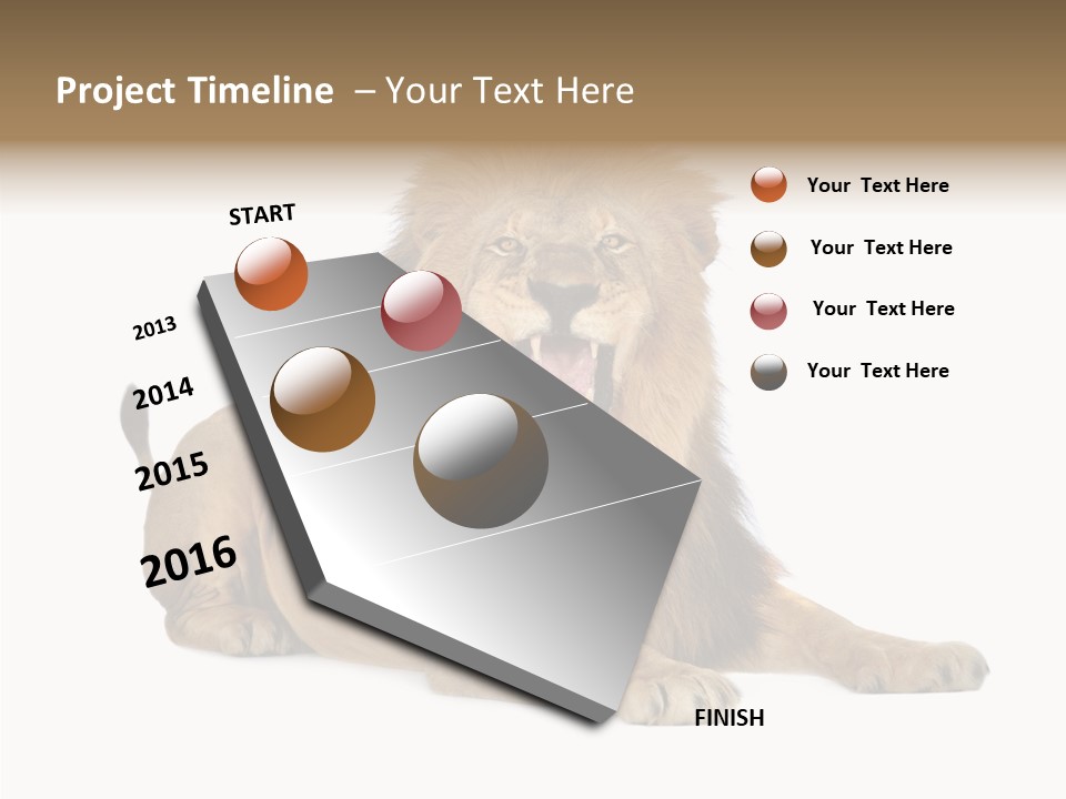 Roaring Yawning Snarling PowerPoint Template
