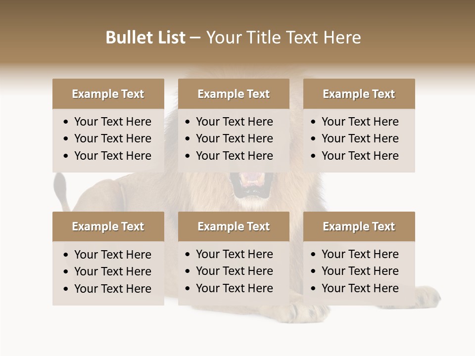 Roaring Yawning Snarling PowerPoint Template