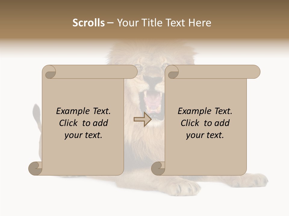 Roaring Yawning Snarling PowerPoint Template