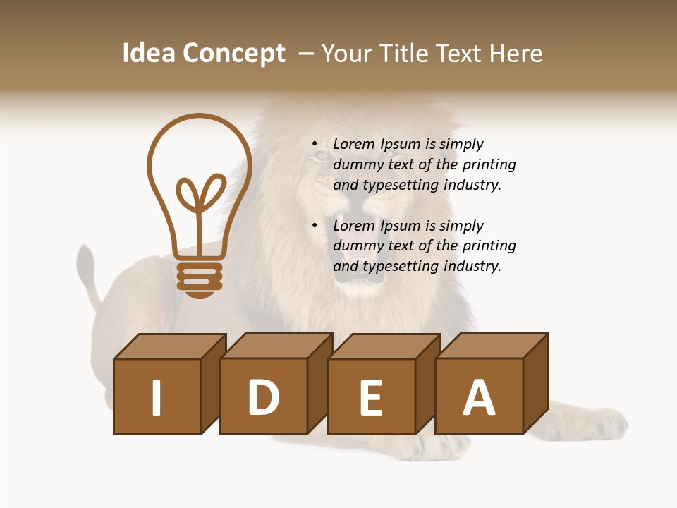 Roaring Yawning Snarling PowerPoint Template