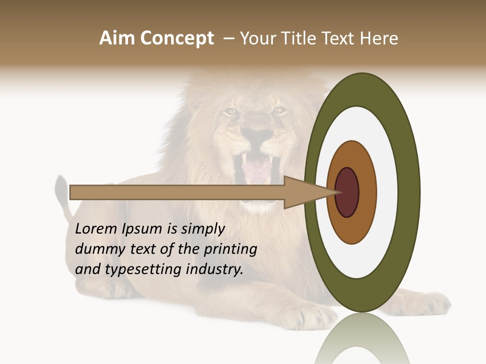 Roaring Yawning Snarling PowerPoint Template
