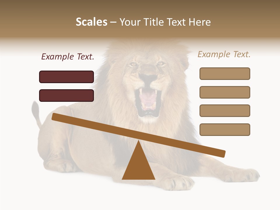 Roaring Yawning Snarling PowerPoint Template