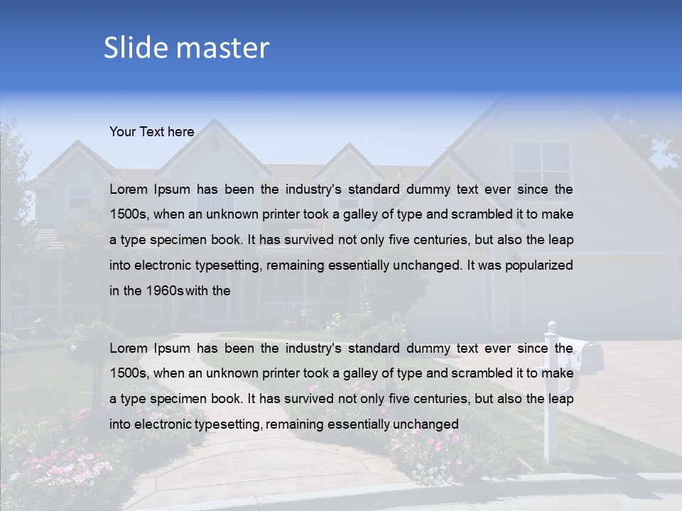 Landscaping Investment Tree PowerPoint Template