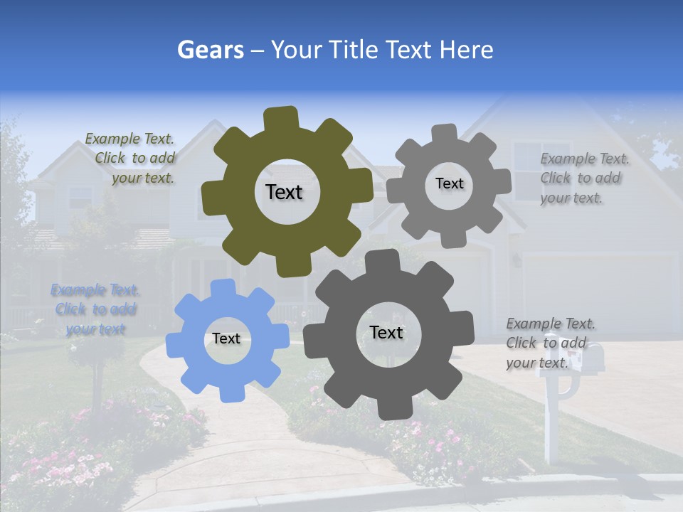 Landscaping Investment Tree PowerPoint Template