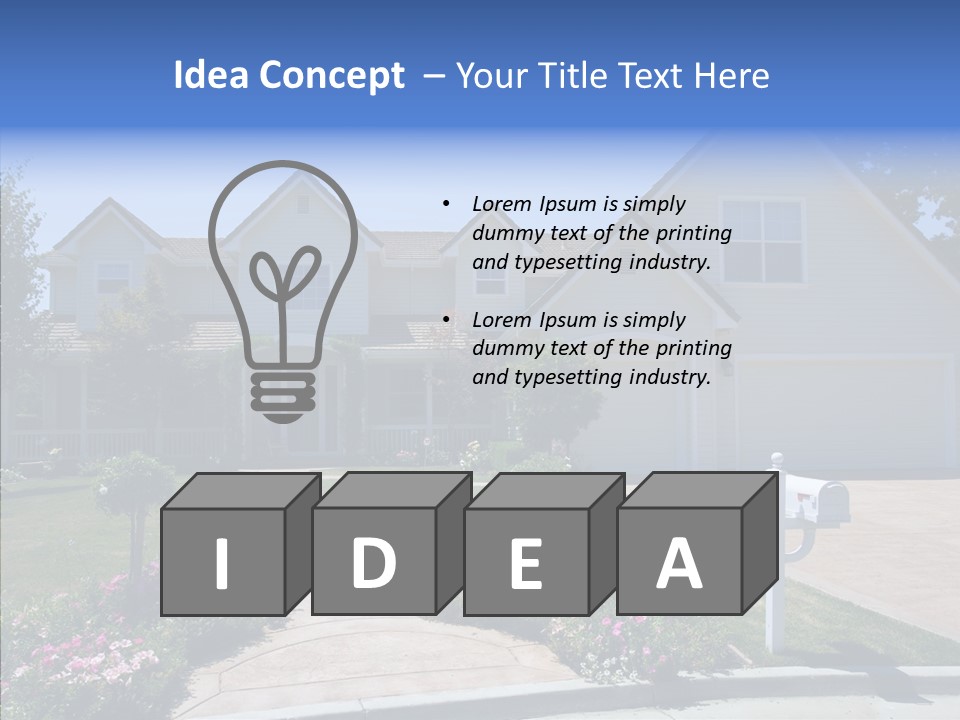 Landscaping Investment Tree PowerPoint Template