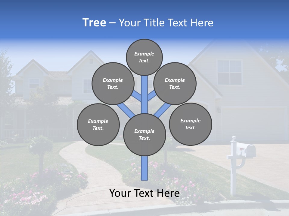 Landscaping Investment Tree PowerPoint Template