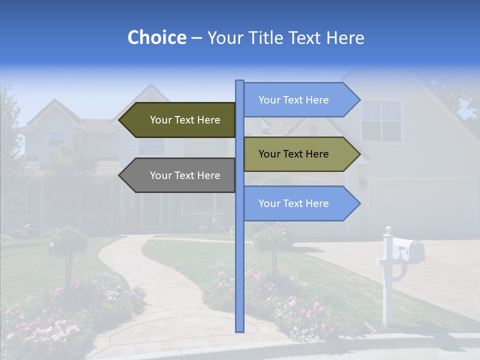 Landscaping Investment Tree PowerPoint Template