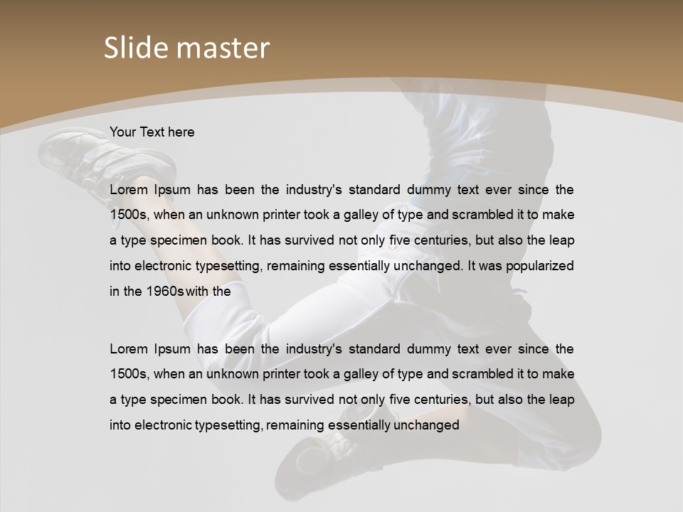 Moving Breakdancing Balance PowerPoint Template