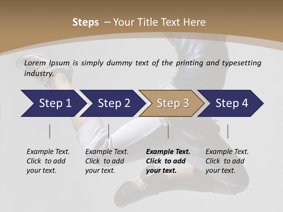 Moving Breakdancing Balance PowerPoint Template
