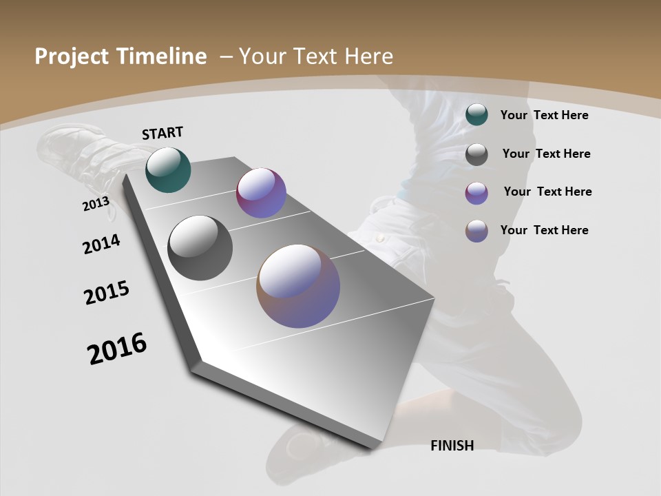 Moving Breakdancing Balance PowerPoint Template