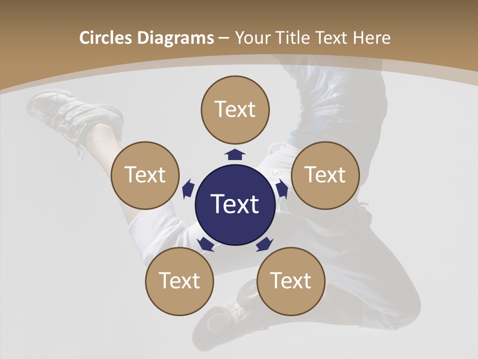 Moving Breakdancing Balance PowerPoint Template