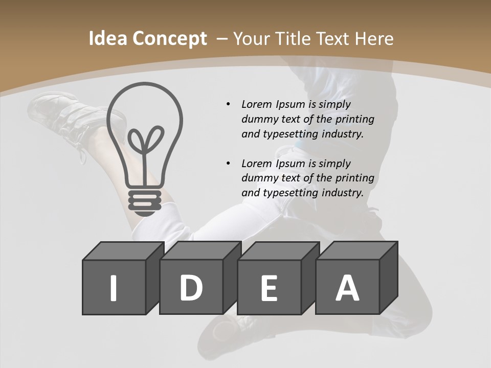 Moving Breakdancing Balance PowerPoint Template