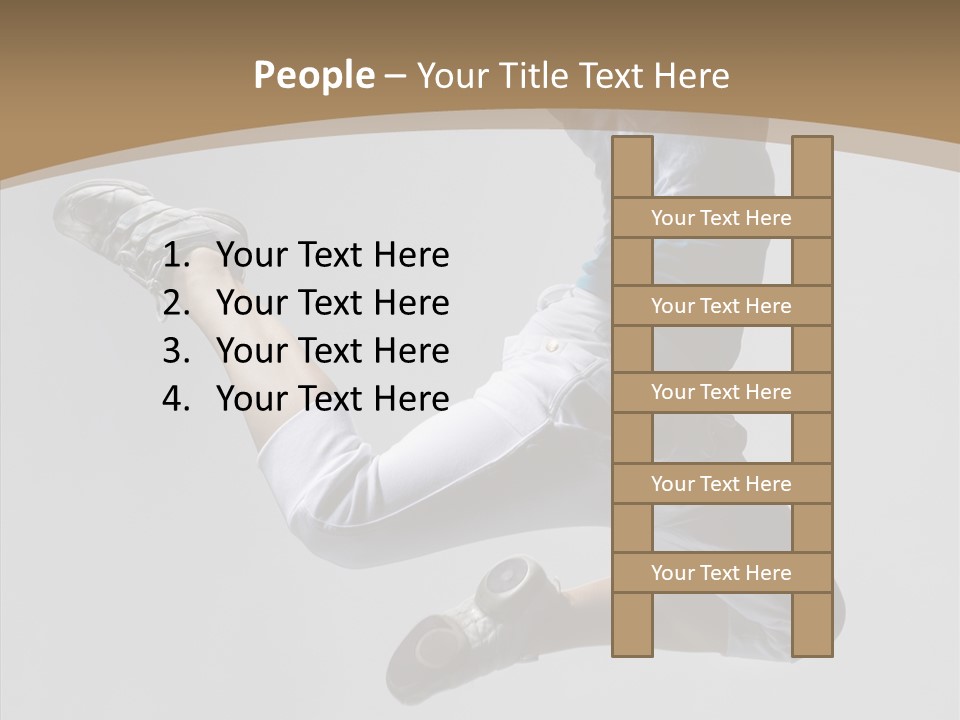 Moving Breakdancing Balance PowerPoint Template