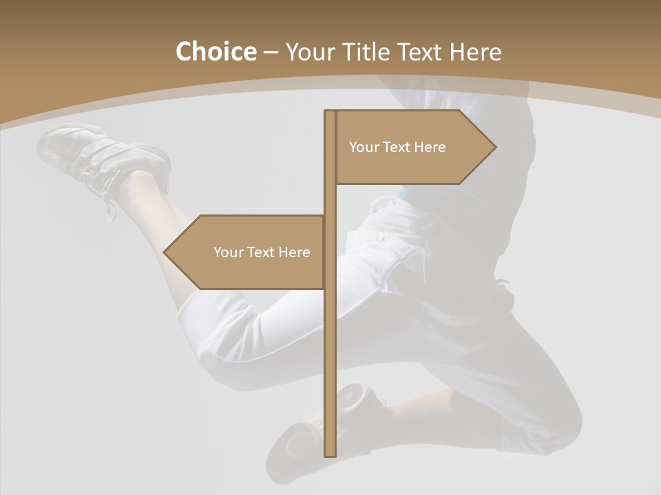 Moving Breakdancing Balance PowerPoint Template