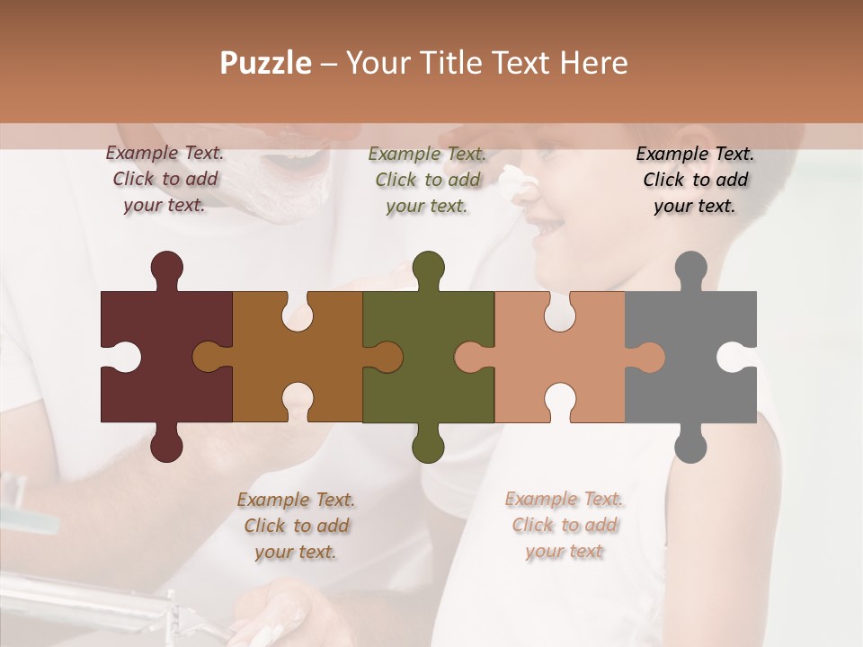 Indoors Together Son PowerPoint Template