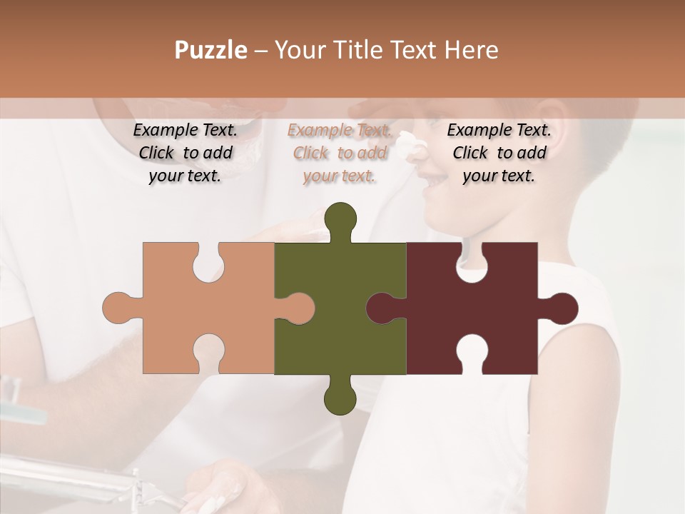 Indoors Together Son PowerPoint Template