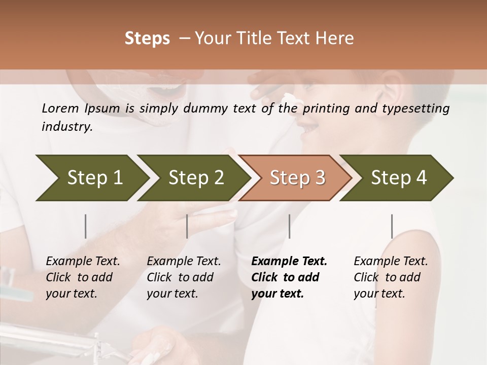 Indoors Together Son PowerPoint Template