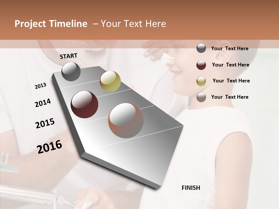 Indoors Together Son PowerPoint Template