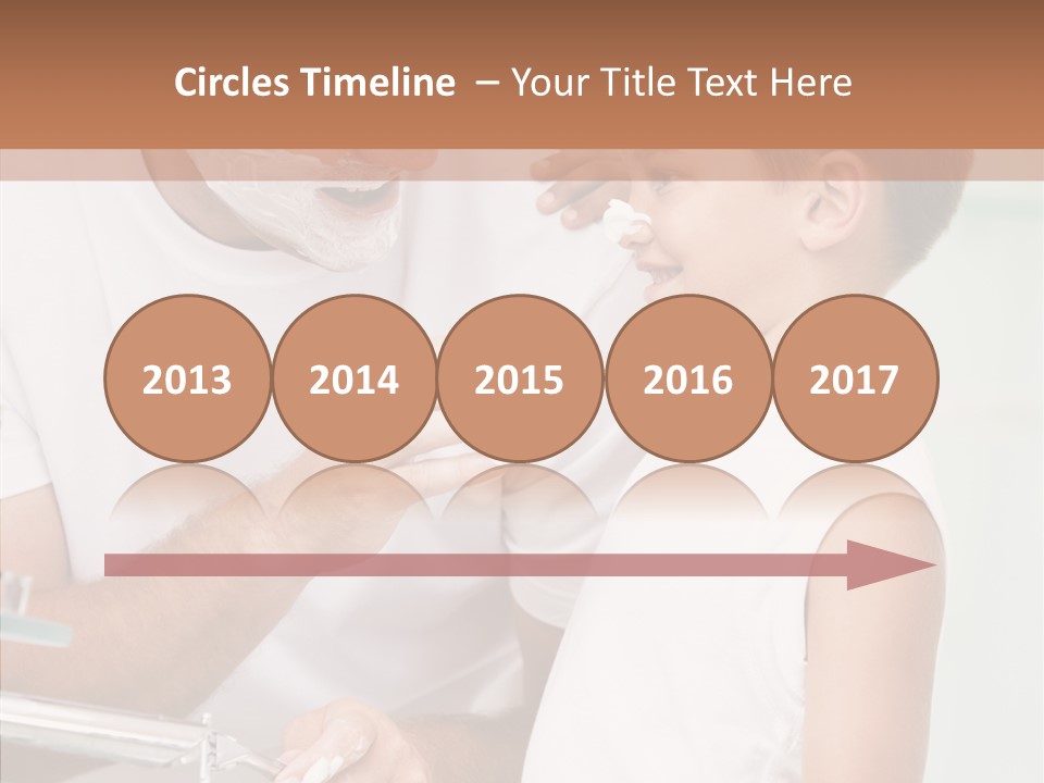 Indoors Together Son PowerPoint Template