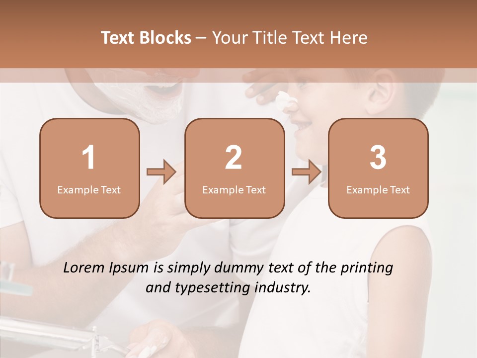 Indoors Together Son PowerPoint Template