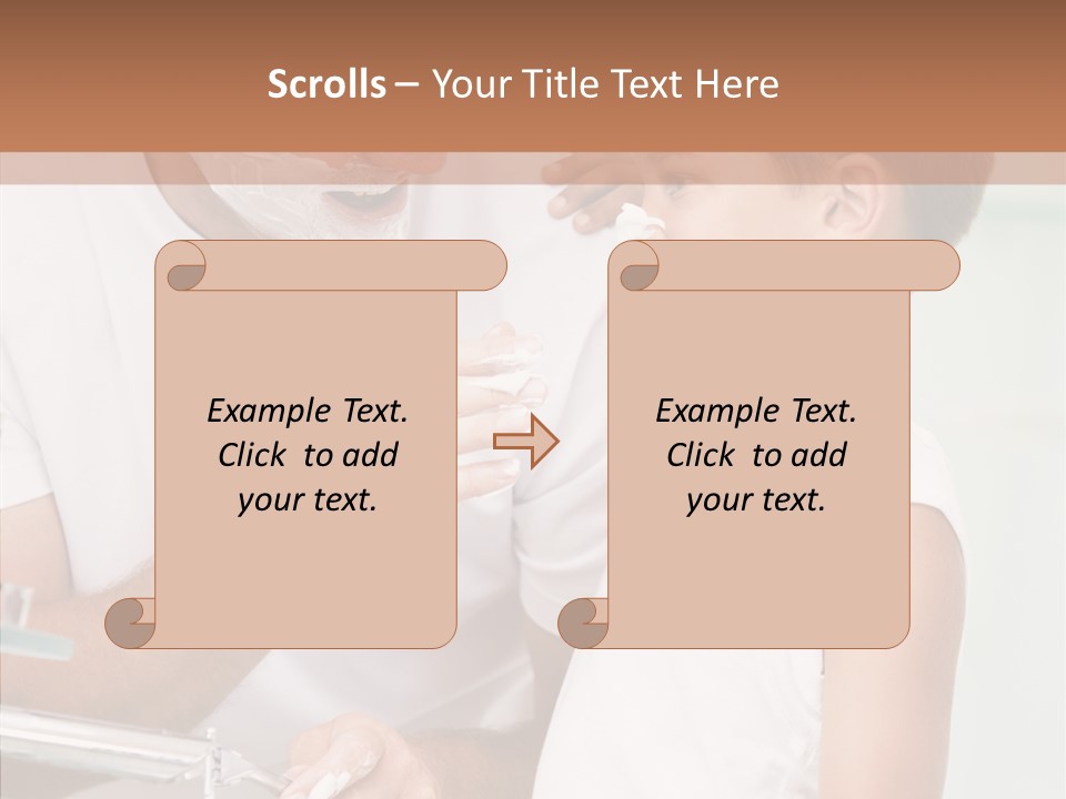Indoors Together Son PowerPoint Template