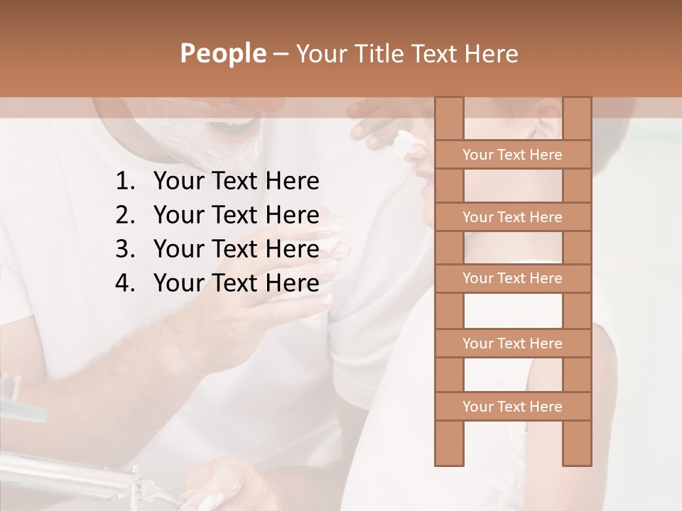 Indoors Together Son PowerPoint Template