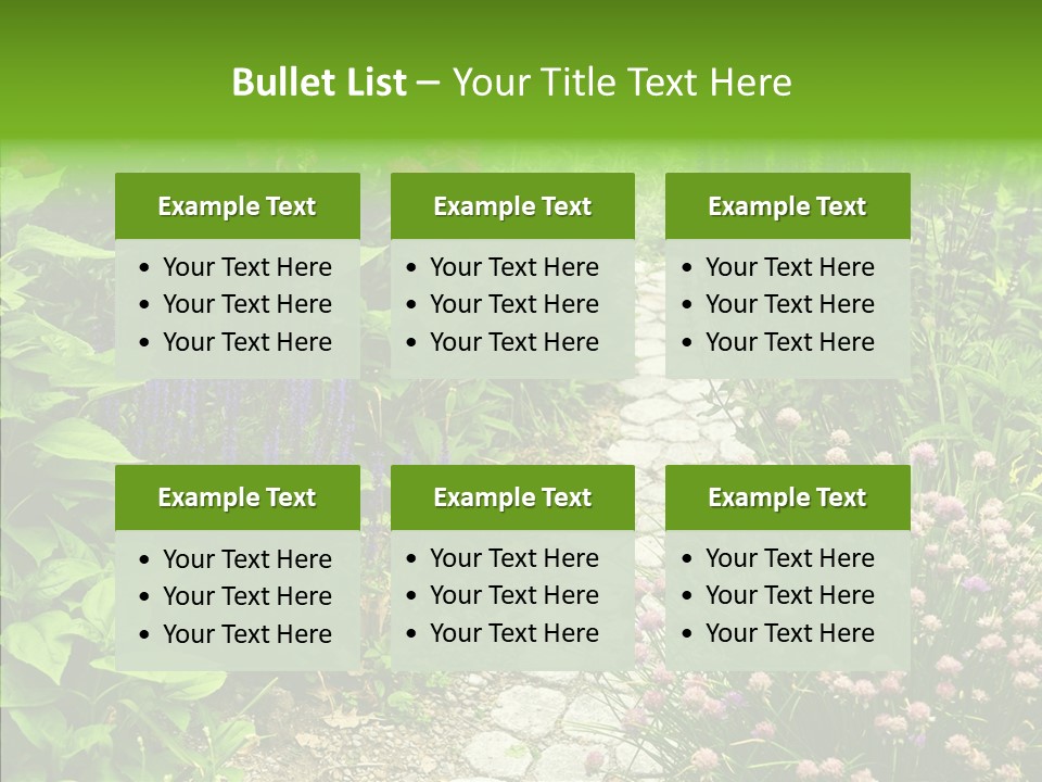 Garden Pave Backyard PowerPoint Template