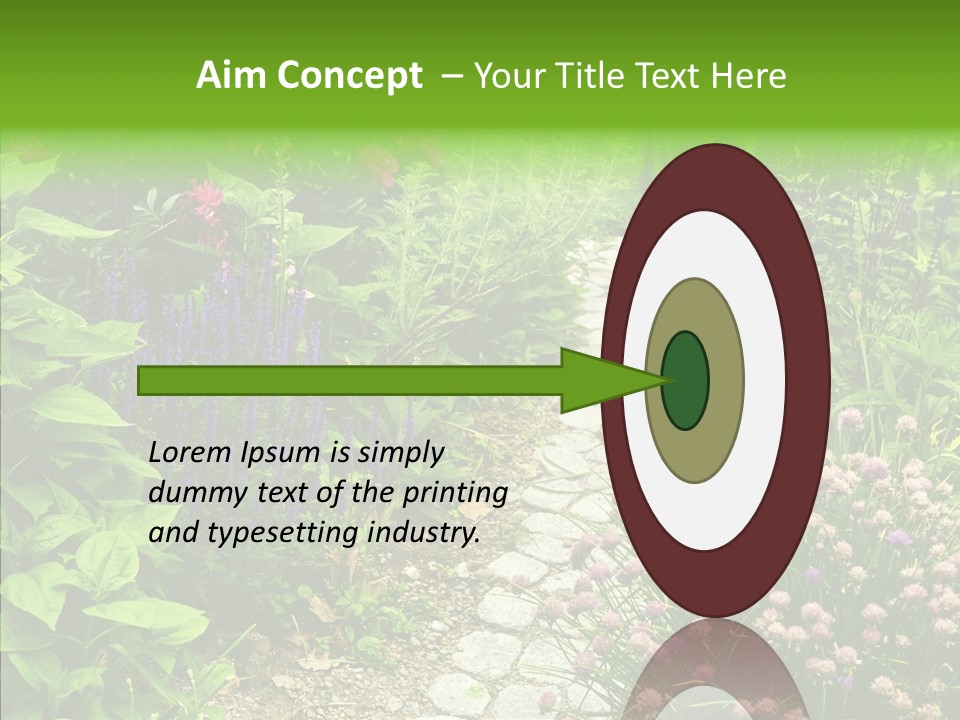 Garden Pave Backyard PowerPoint Template