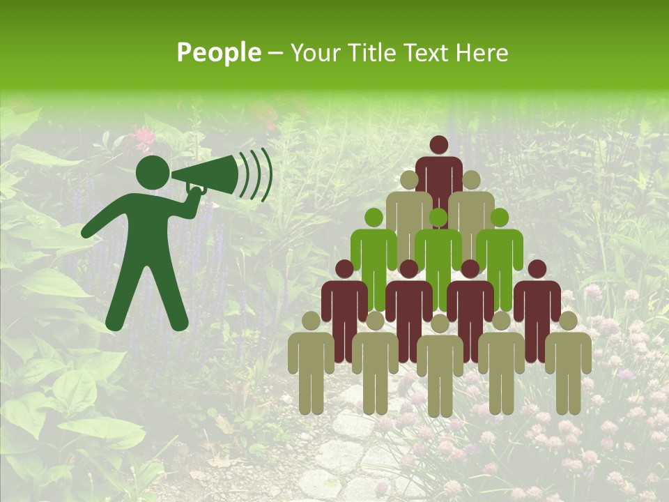 Garden Pave Backyard PowerPoint Template