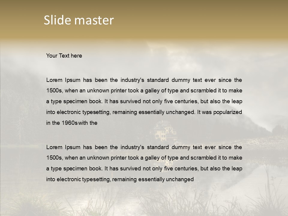 Fog Vacation Relaxation PowerPoint Template