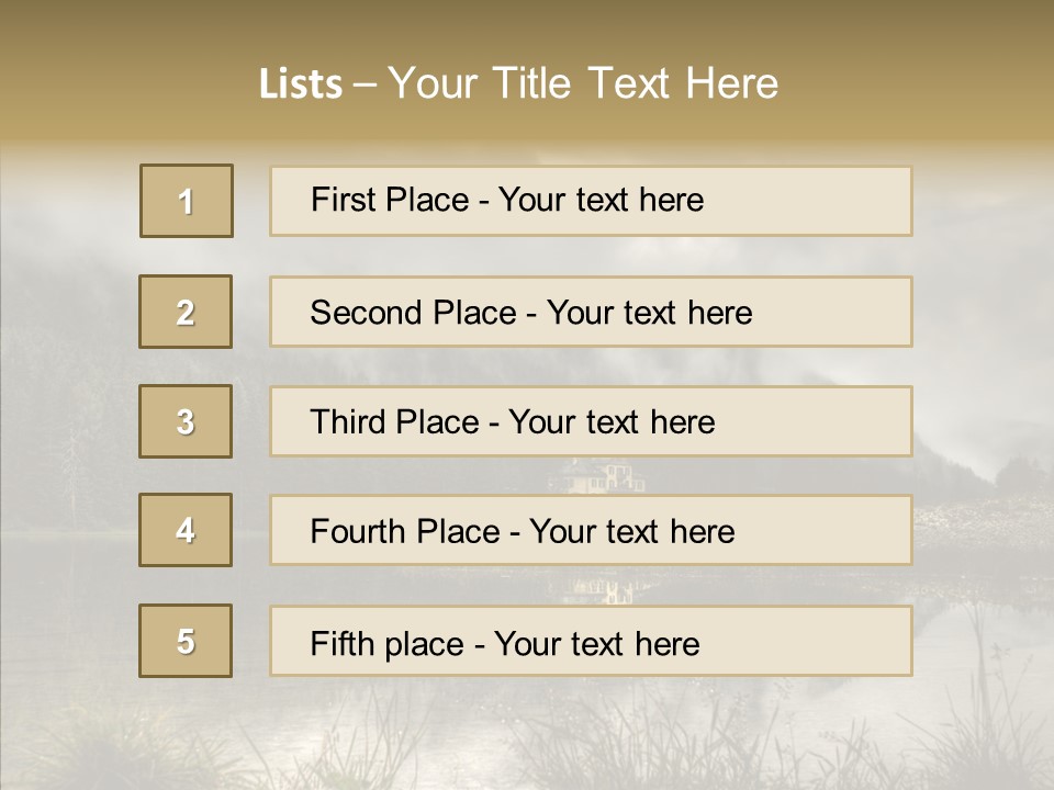 Fog Vacation Relaxation PowerPoint Template