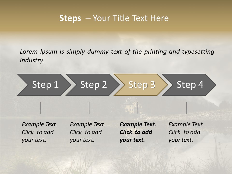Fog Vacation Relaxation PowerPoint Template