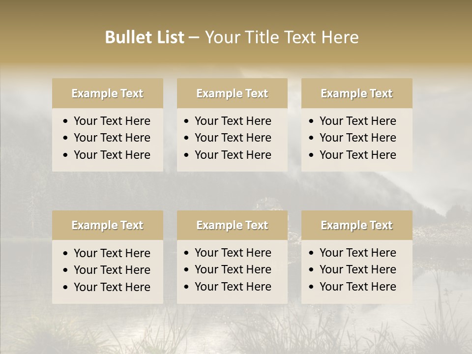 Fog Vacation Relaxation PowerPoint Template