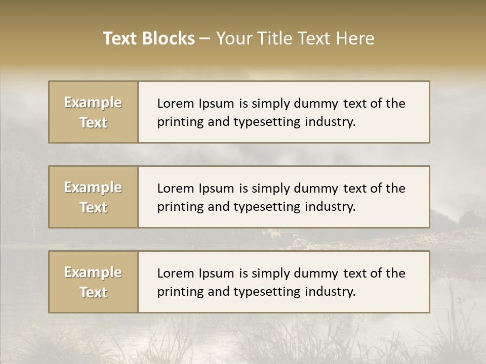 Fog Vacation Relaxation PowerPoint Template