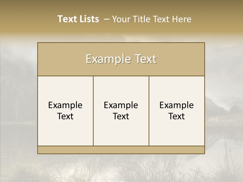 Fog Vacation Relaxation PowerPoint Template