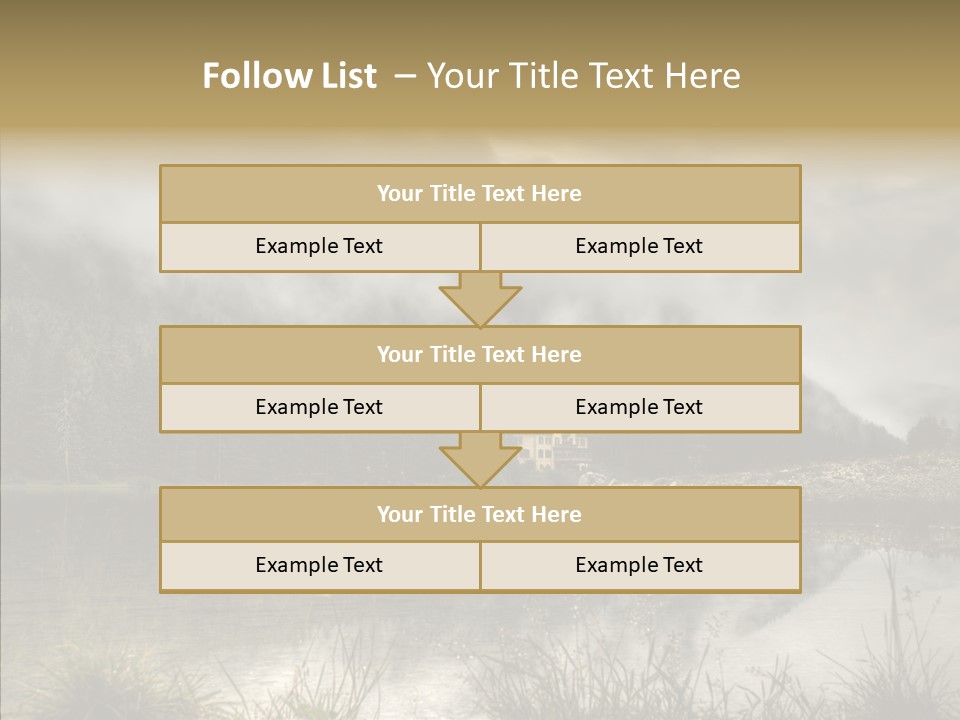 Fog Vacation Relaxation PowerPoint Template