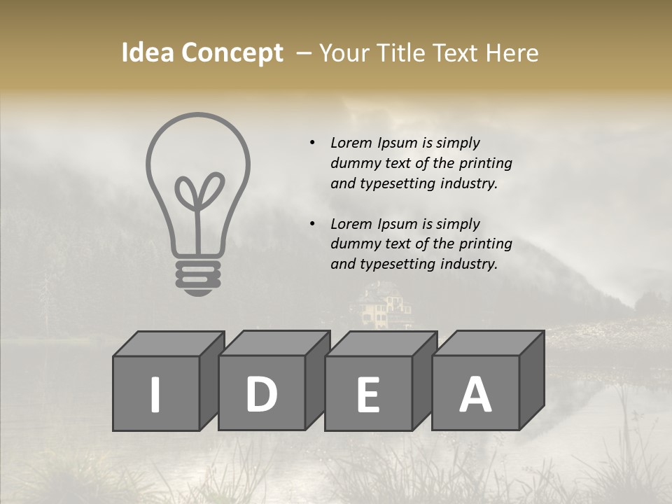 Fog Vacation Relaxation PowerPoint Template