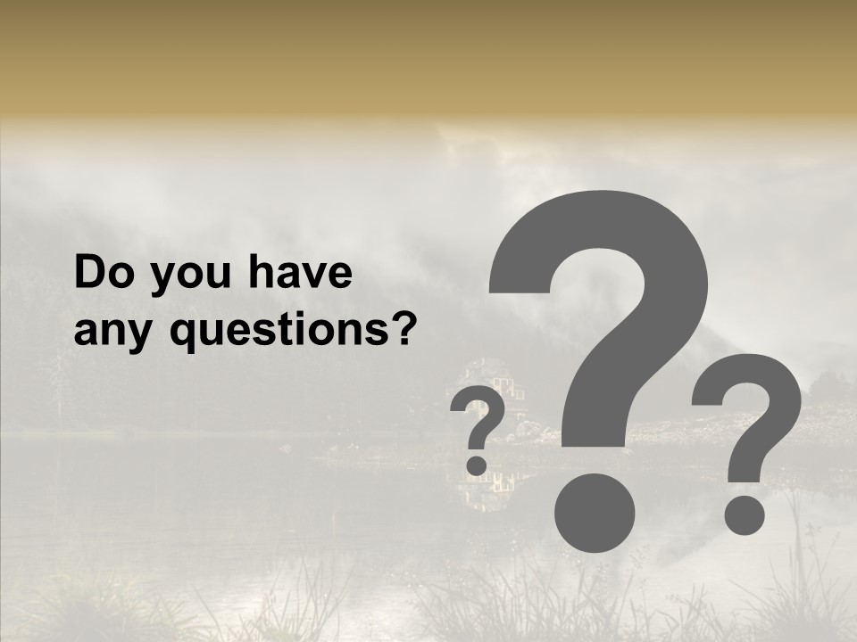 Fog Vacation Relaxation PowerPoint Template