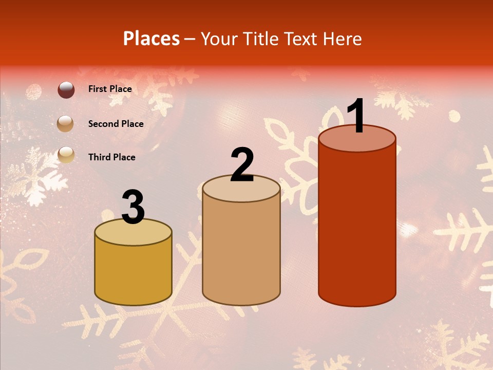 Holidays Xmas Golden PowerPoint Template