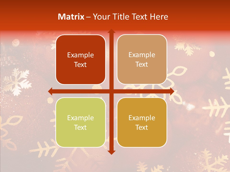 Holidays Xmas Golden PowerPoint Template