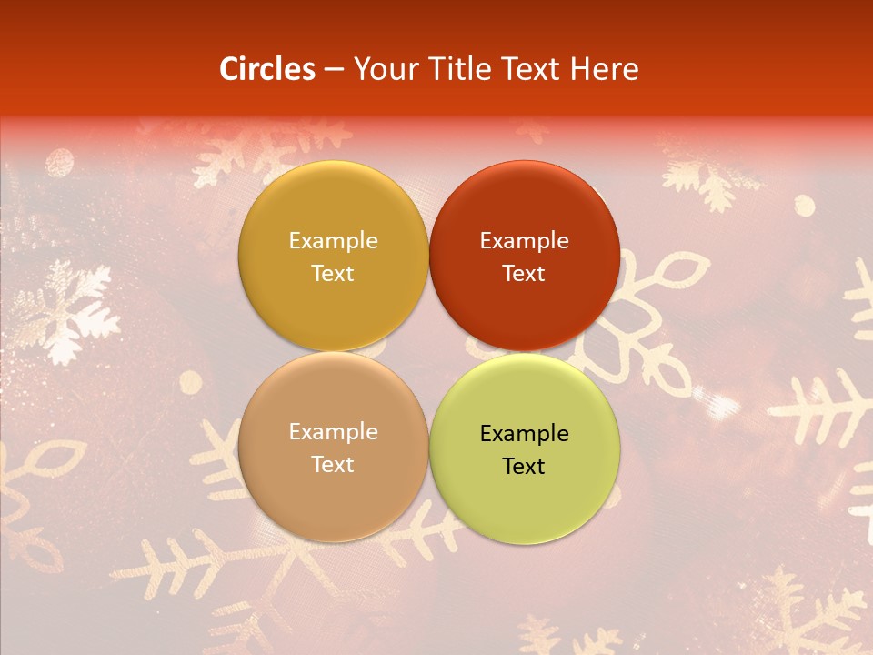 Holidays Xmas Golden PowerPoint Template