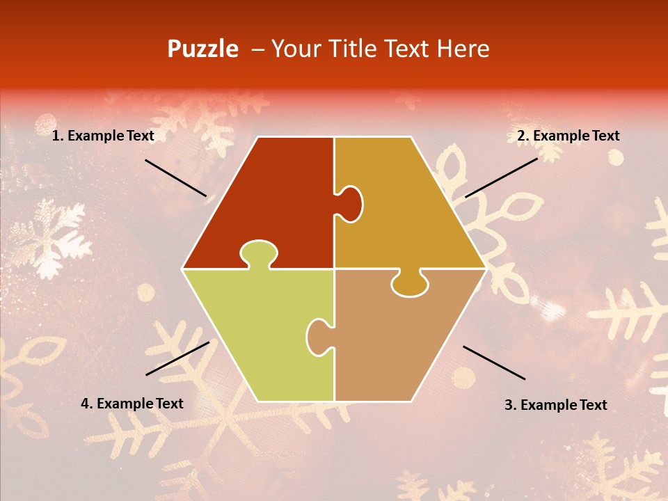 Holidays Xmas Golden PowerPoint Template