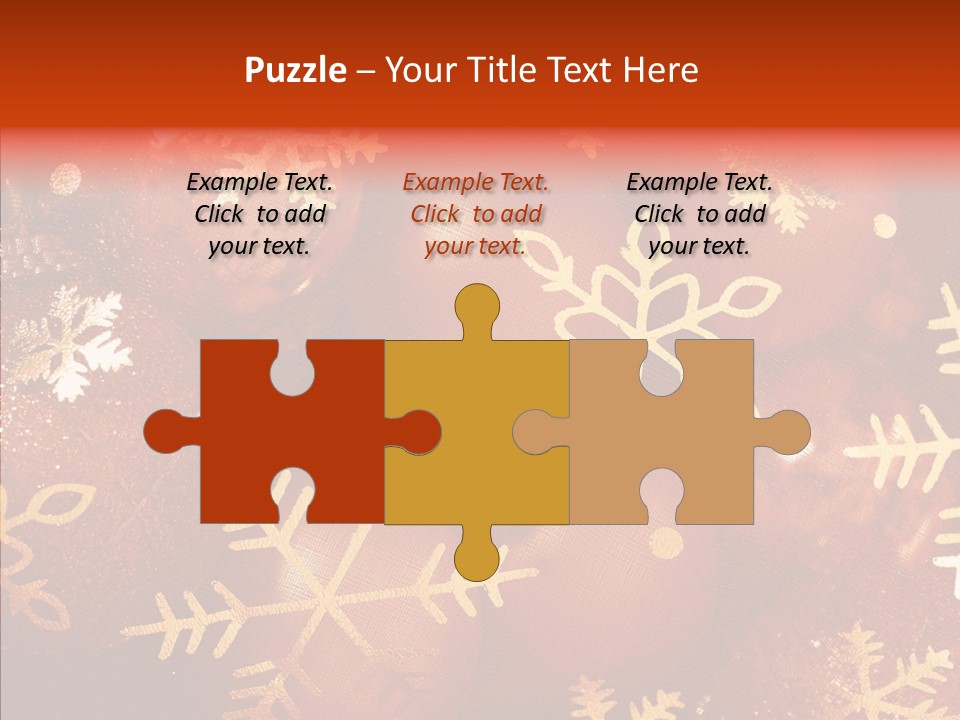 Holidays Xmas Golden PowerPoint Template