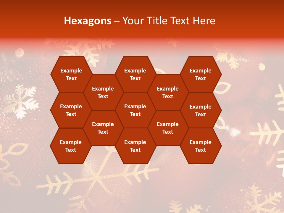 Holidays Xmas Golden PowerPoint Template