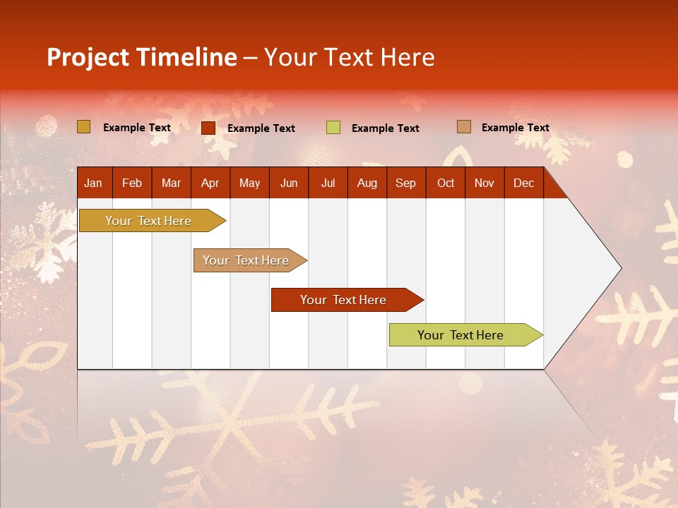Holidays Xmas Golden PowerPoint Template