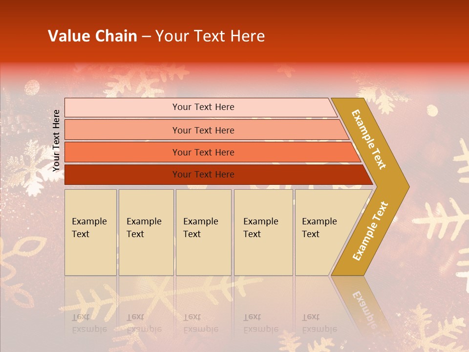 Holidays Xmas Golden PowerPoint Template